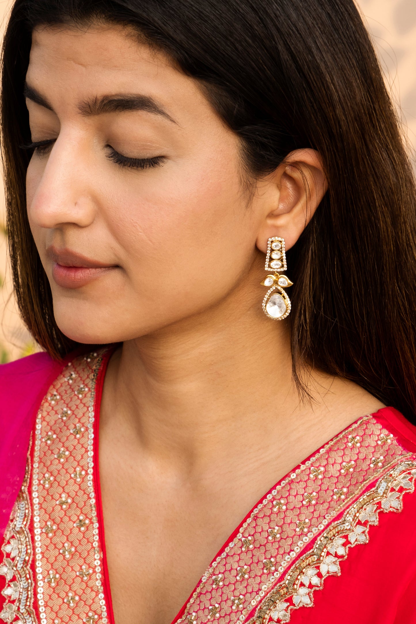 Jivika Polki Earrings