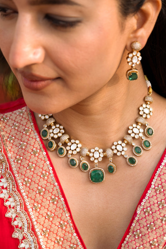 Charbagh Emerald Necklace