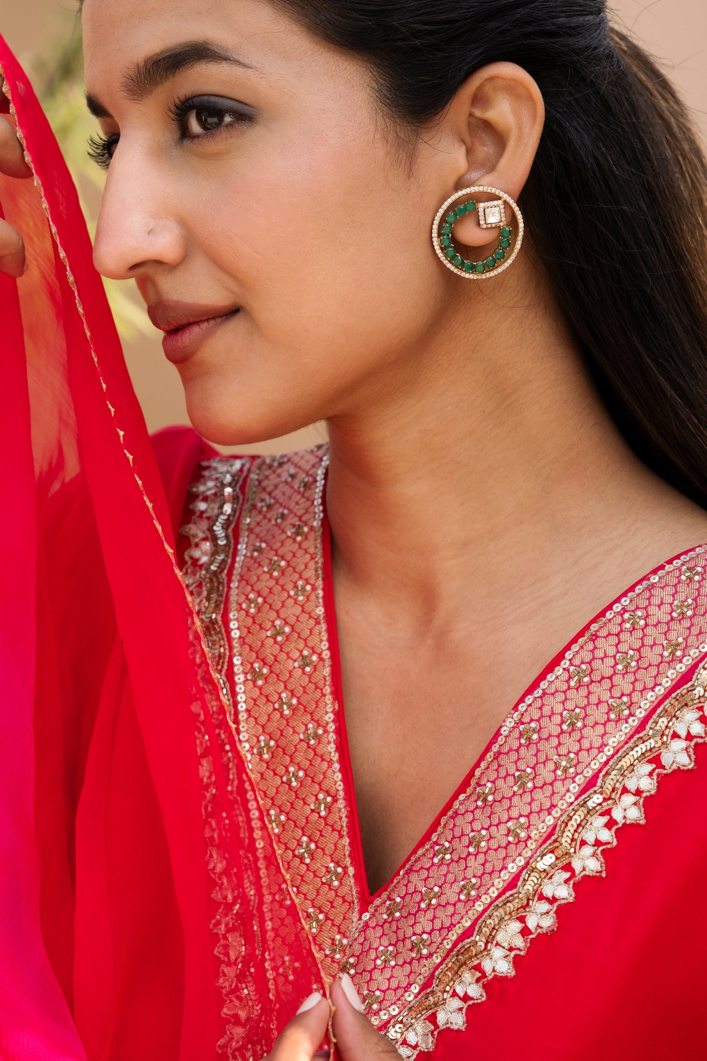 Hansa Zircon Stud Earrings