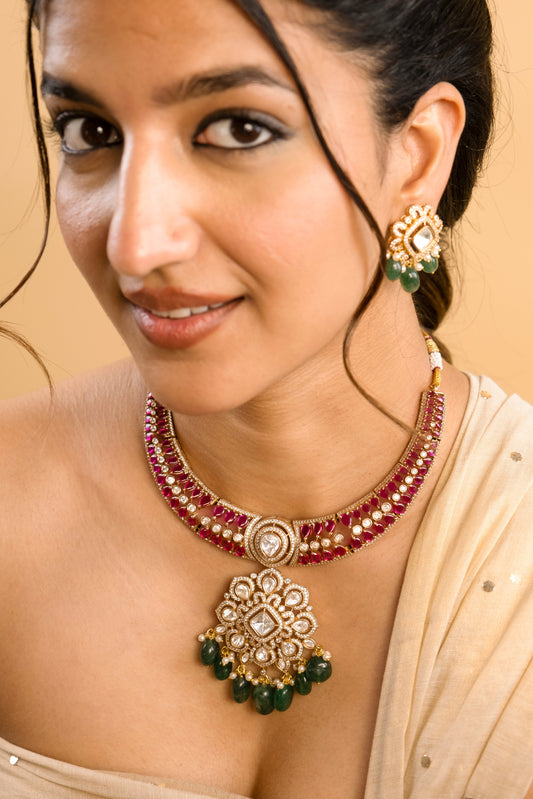 Neeta Ruby Necklace Set