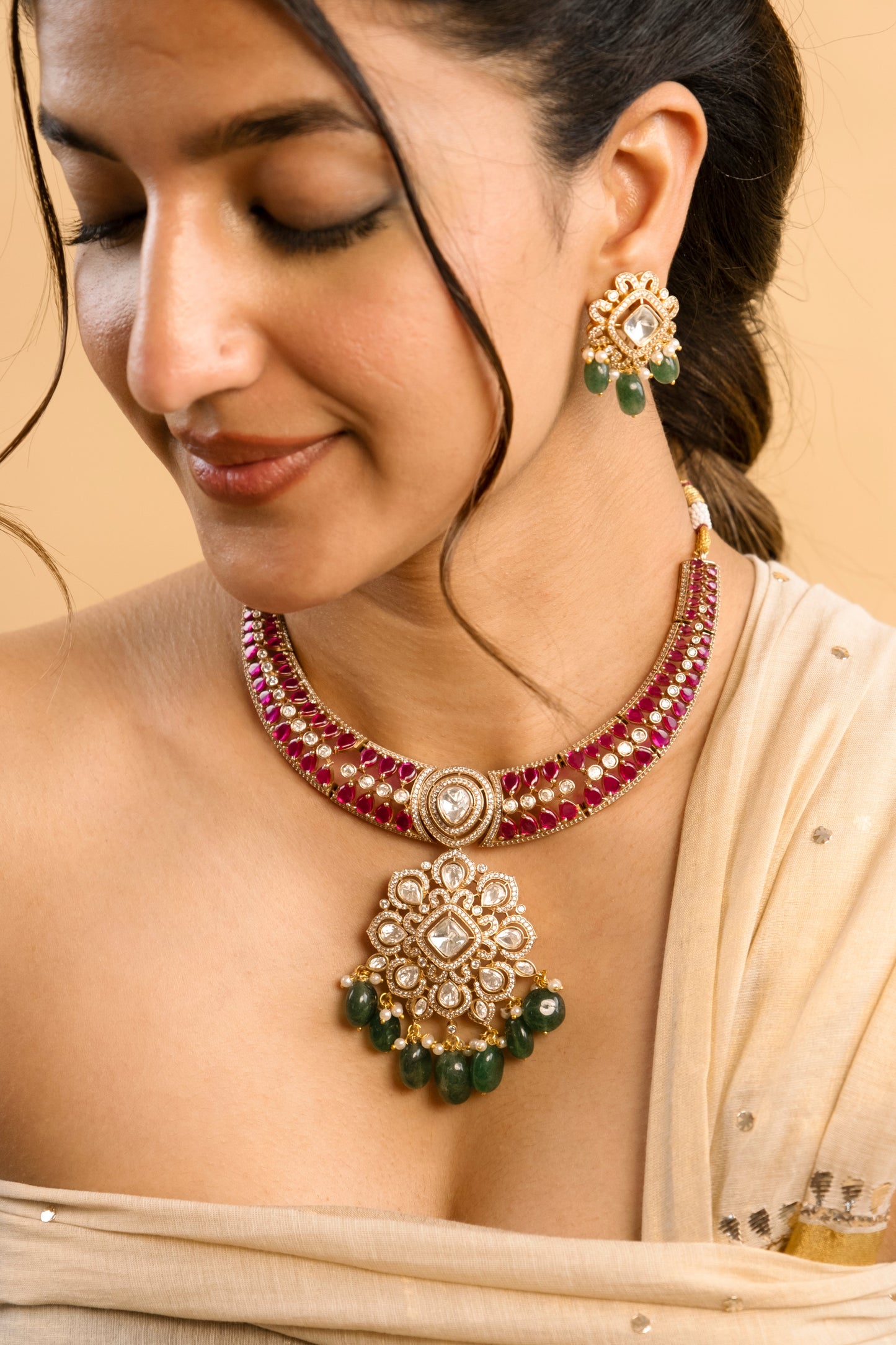 Neeta Ruby Necklace Set