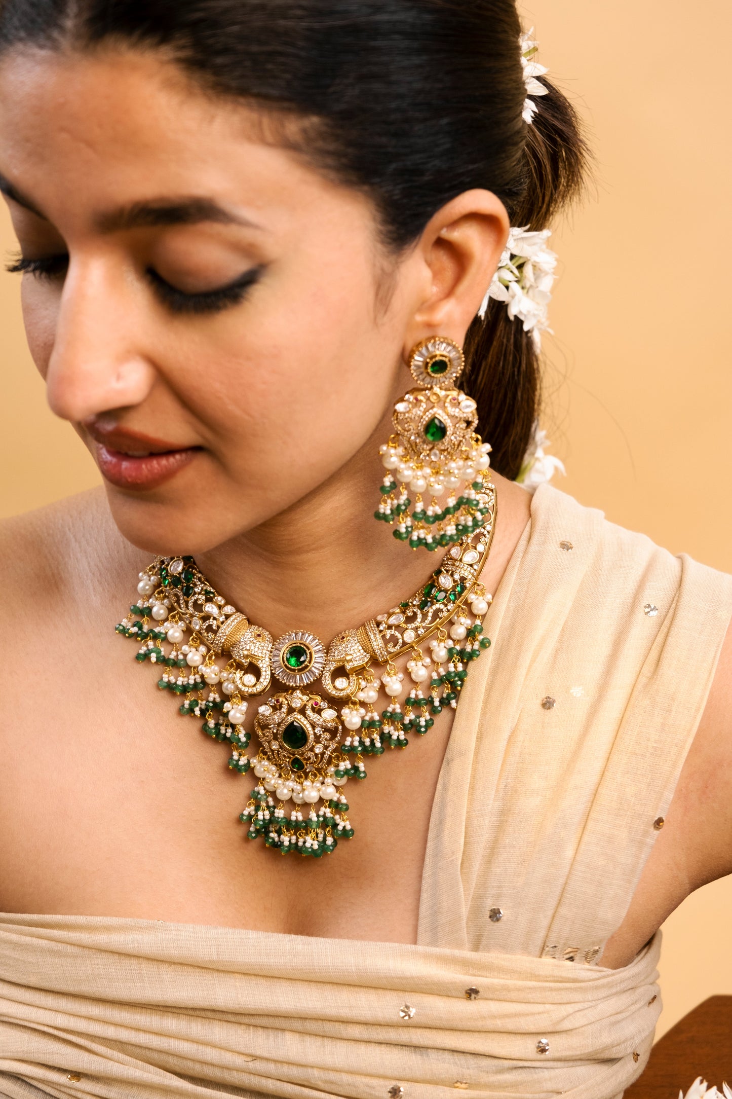 Amulya Emerald Necklace