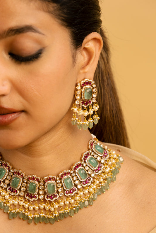 Agrima Choker Necklace Set -Made to Order