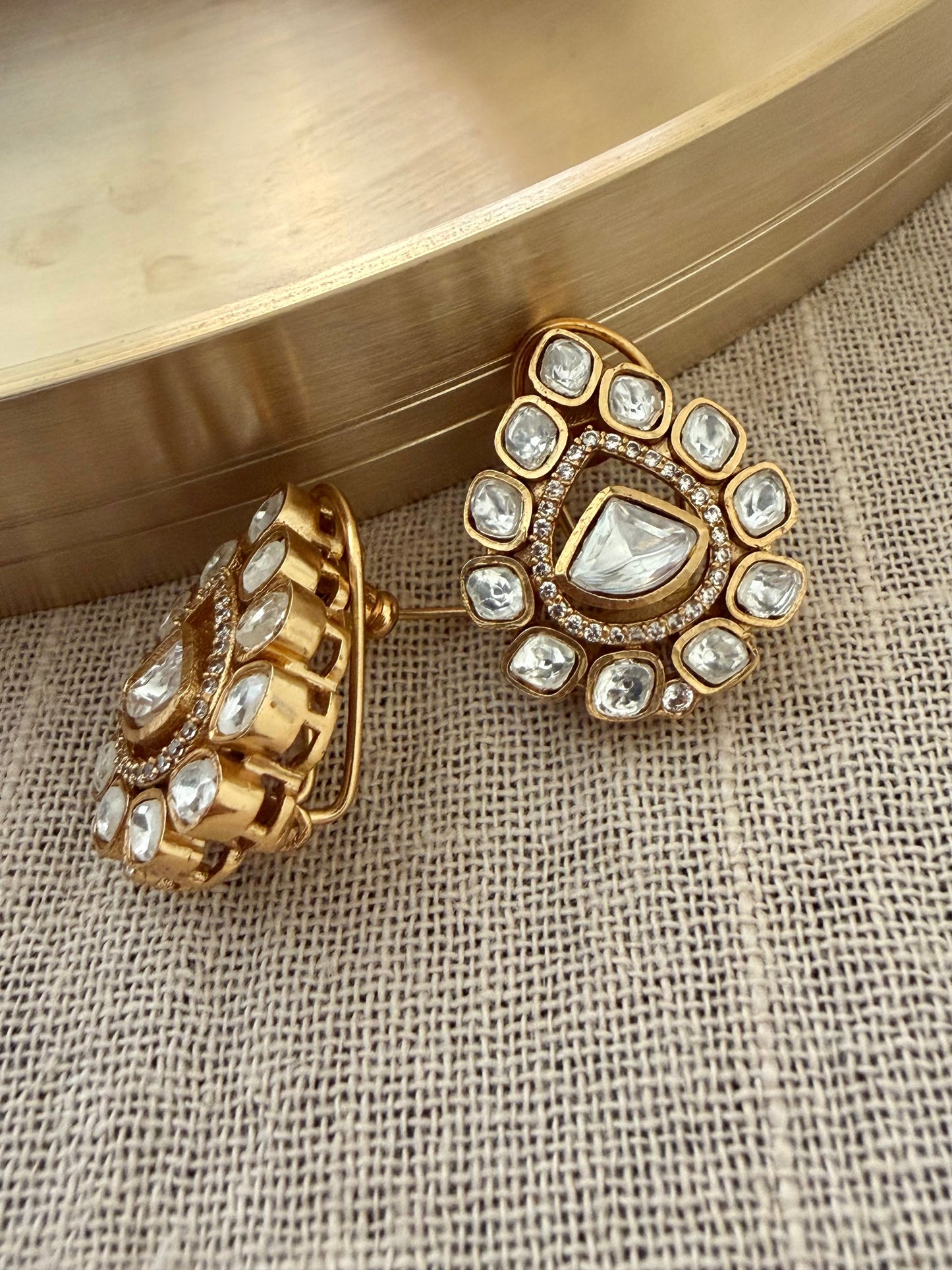 Gomti Polki Stud Earrings