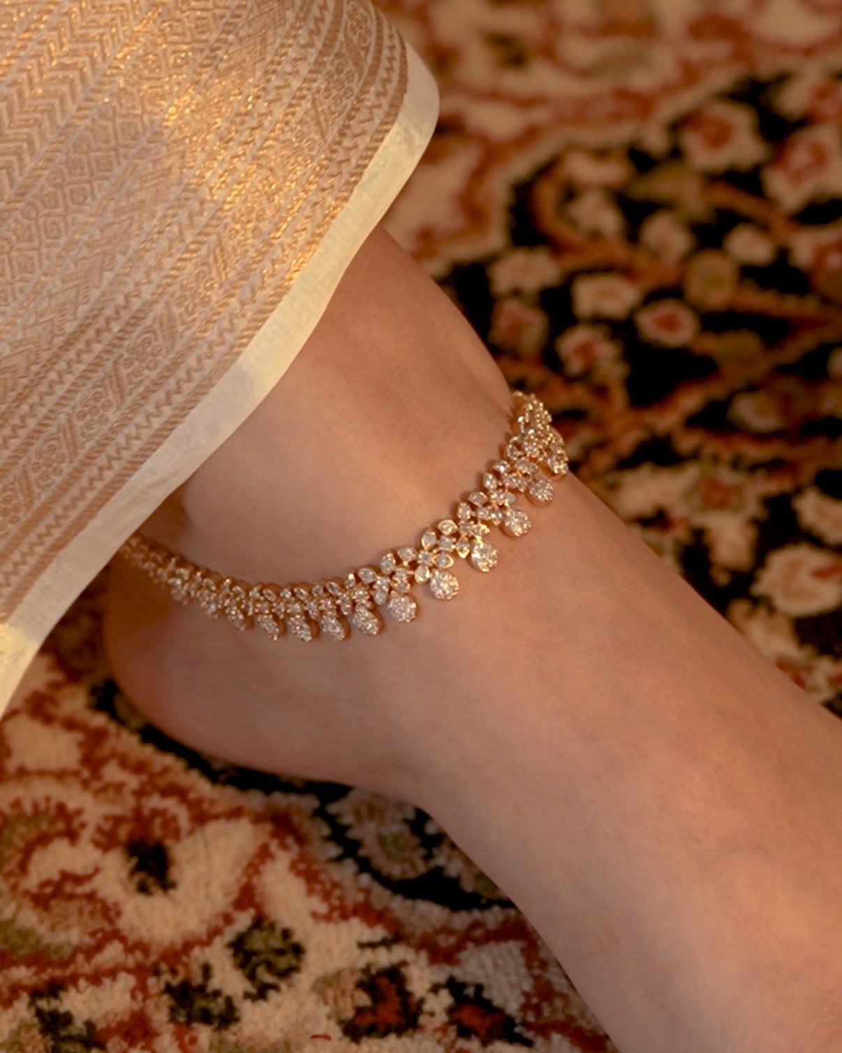Bindiya Gold Plated Payal