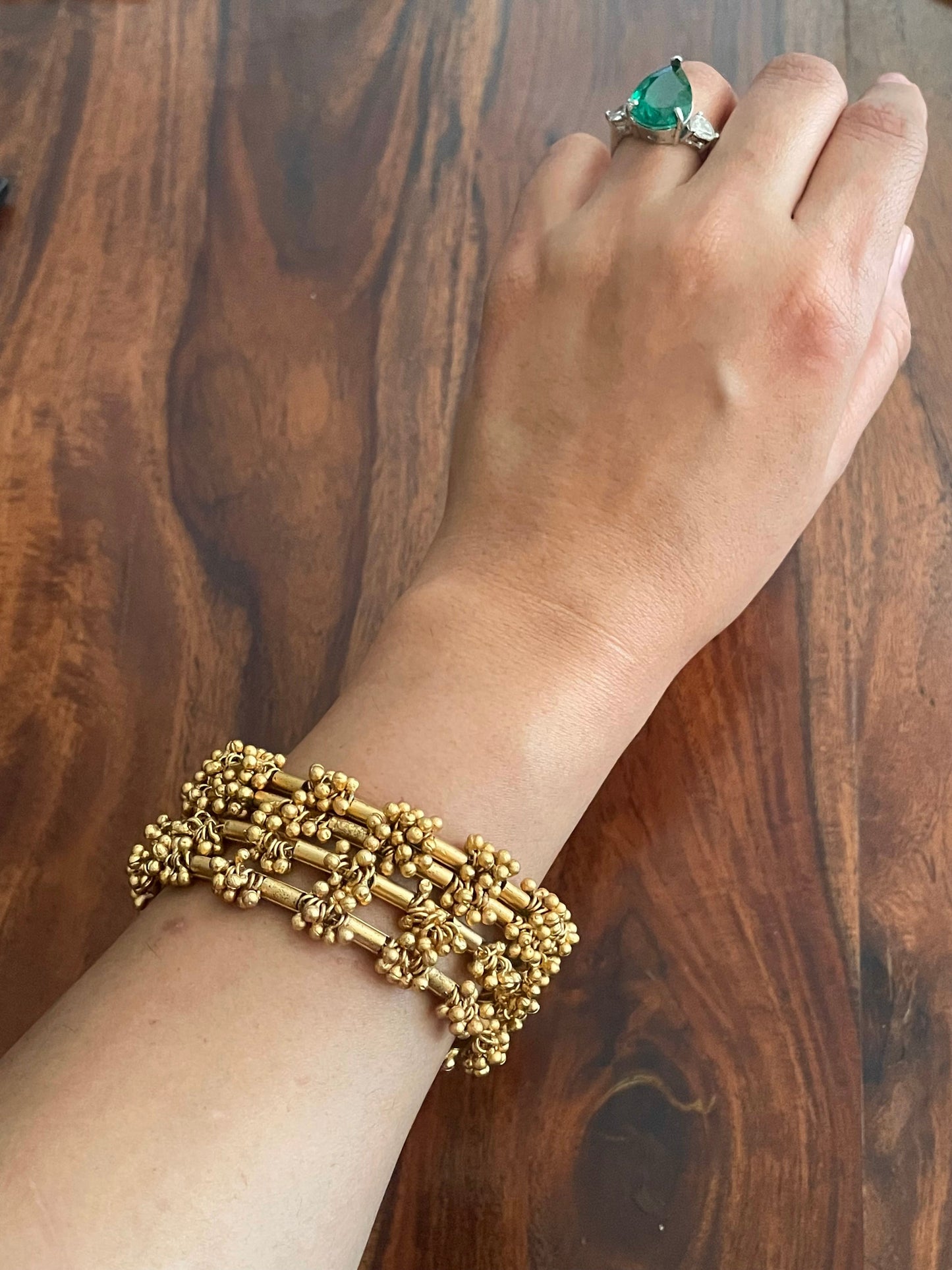 Saloni Gold Finish Ghungroo Bangles-Set of 4