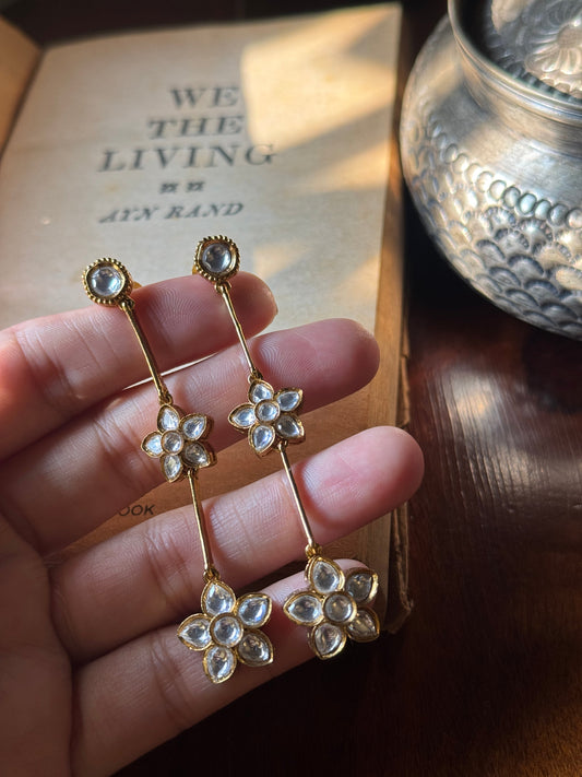 Aranyani Floral Polki Earrings