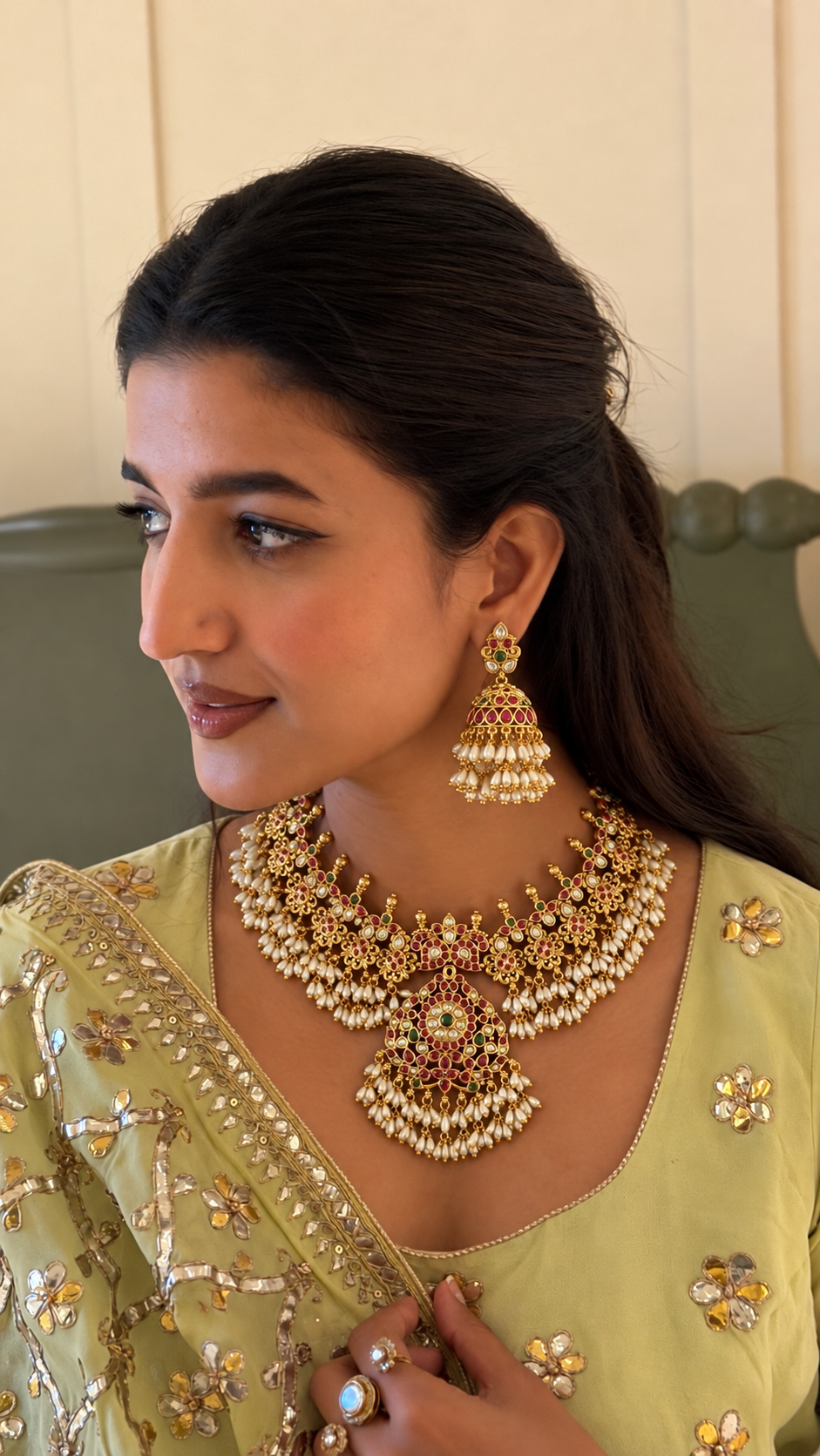 Rekha Temple Kemp Necklace Set