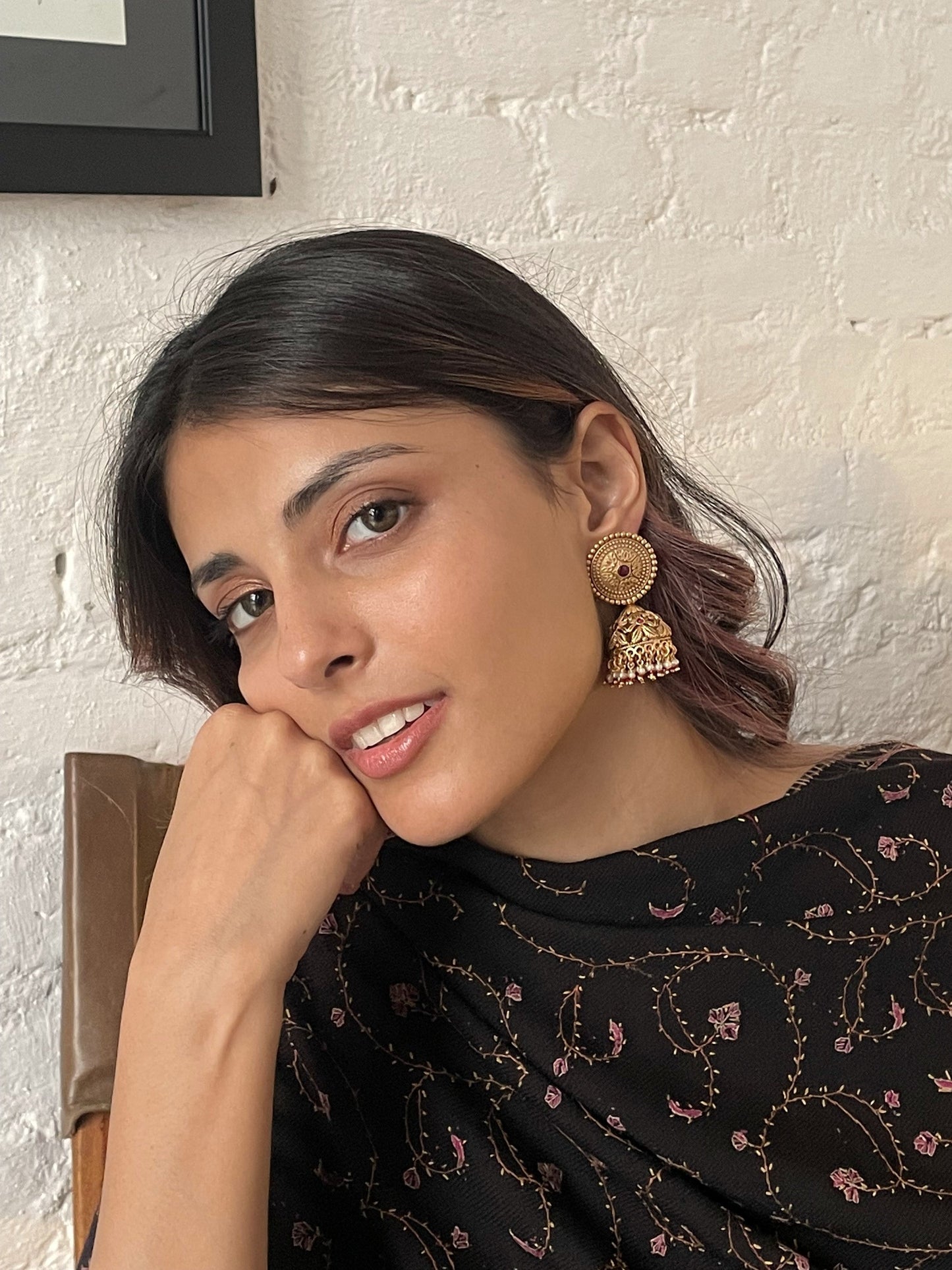 Samar Antique Jhumki Earrings