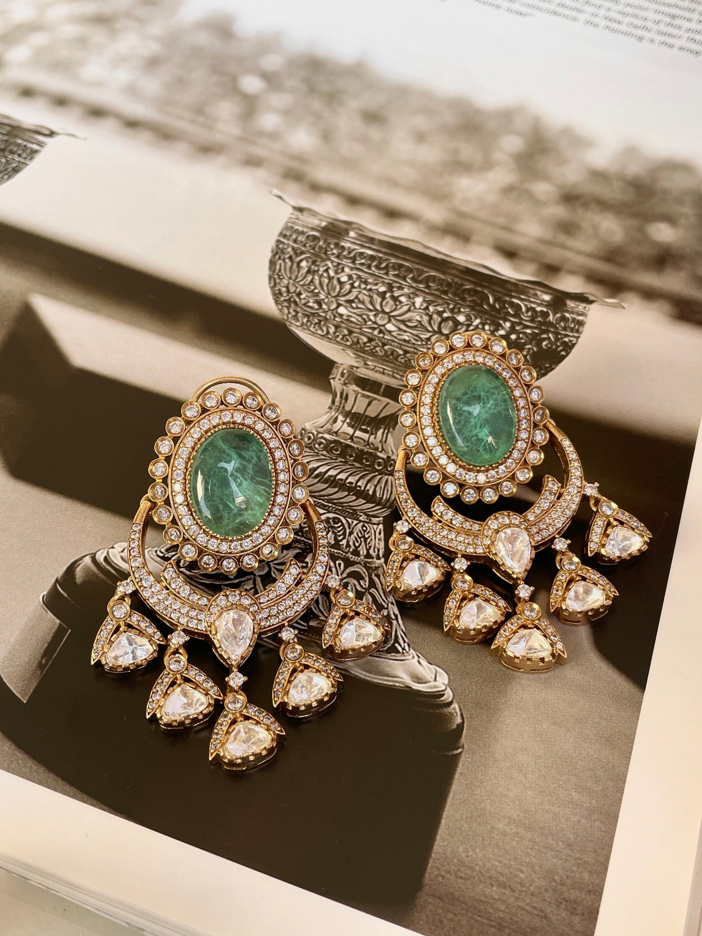 Pre Order- Myra Moissanite & Emerald Choker