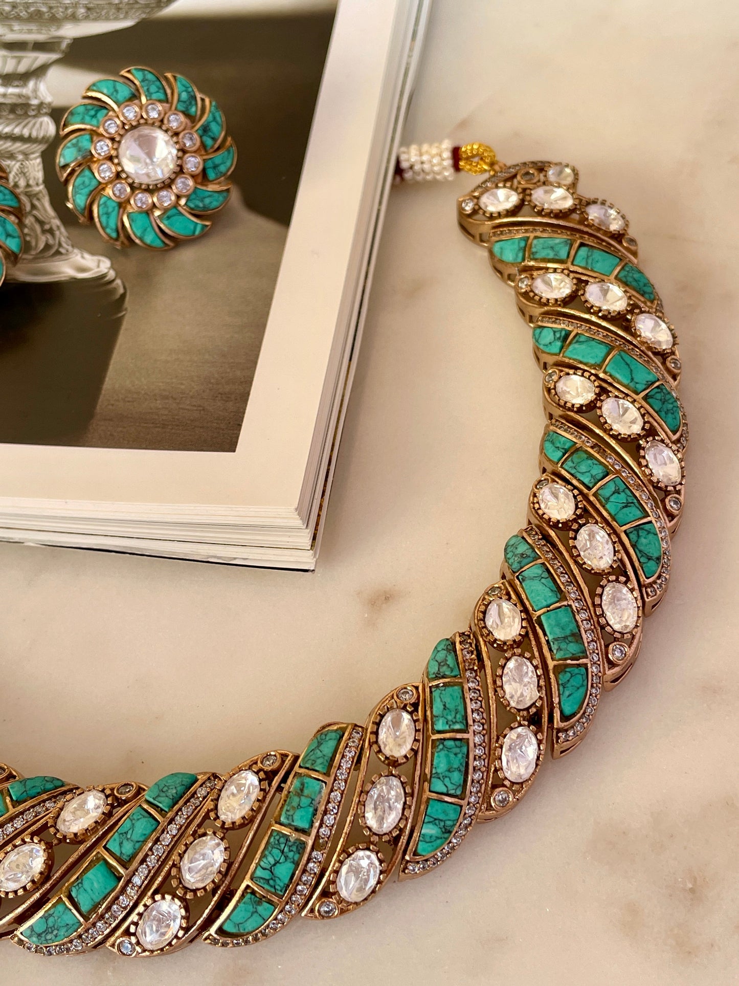 Pre Order- Kaia Turquoise Necklace Set
