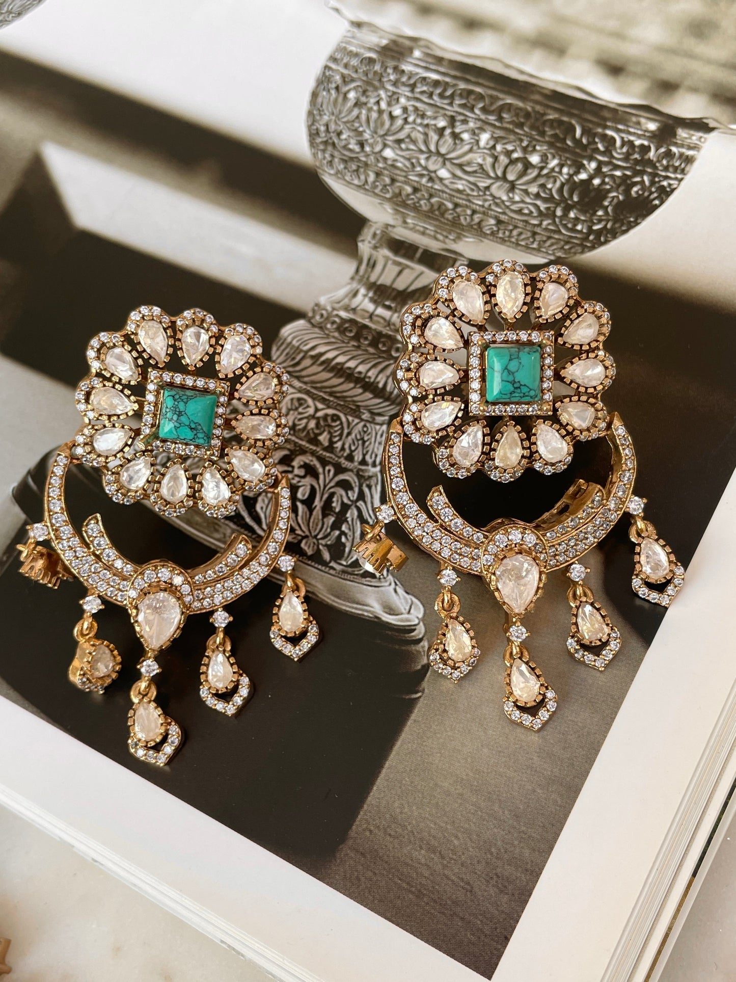 Pre Order- Swara Turquoise Necklace Set