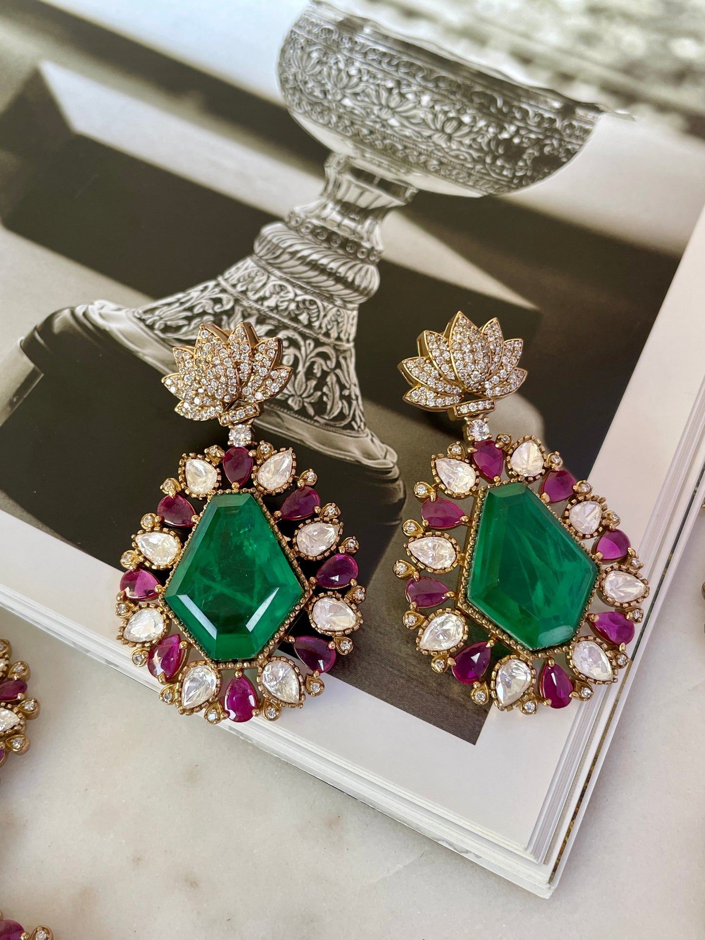 Pre Order- Prisha Emerald Necklace Set