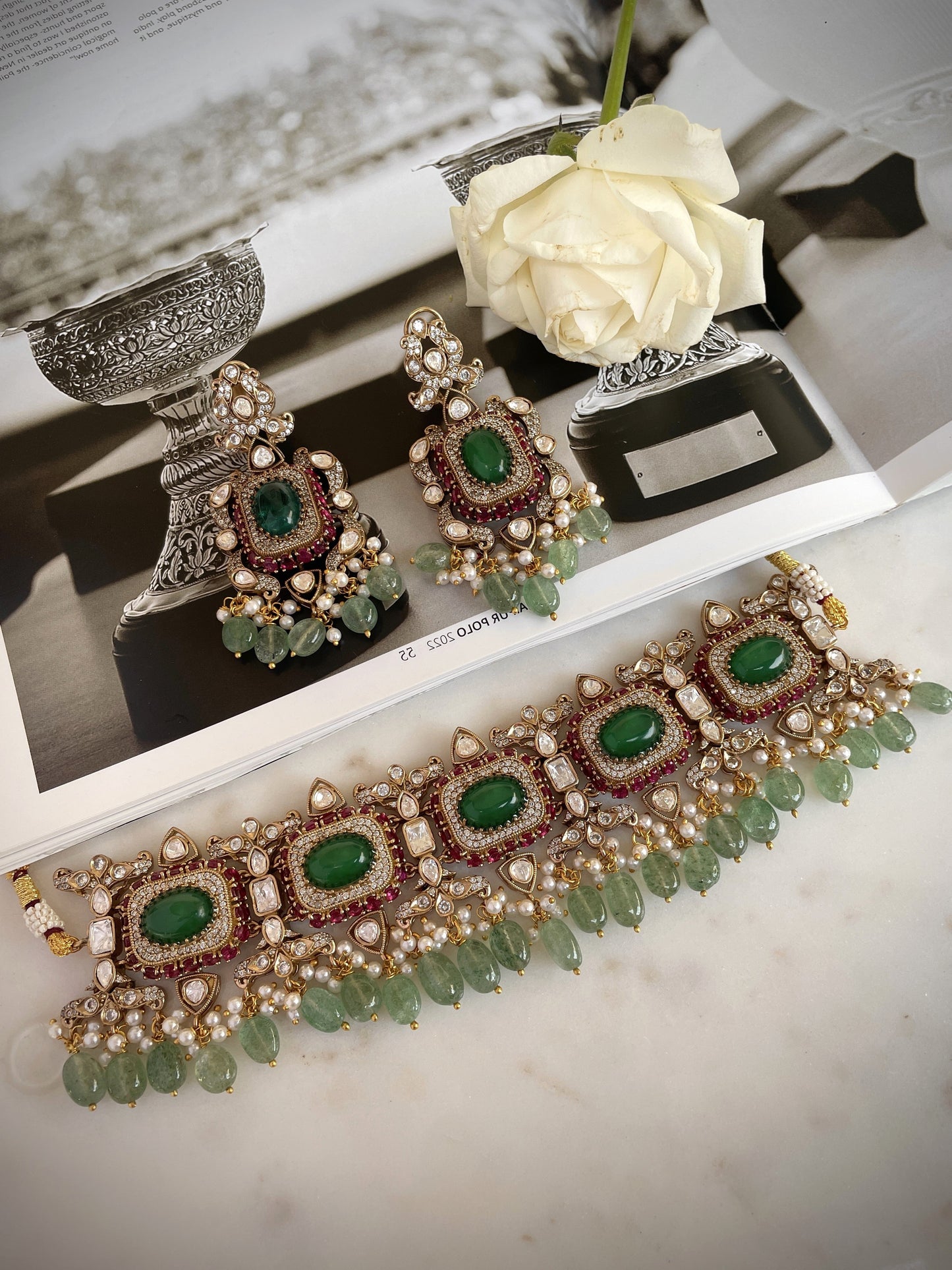Pre Order- Samaira Choker Necklace Set