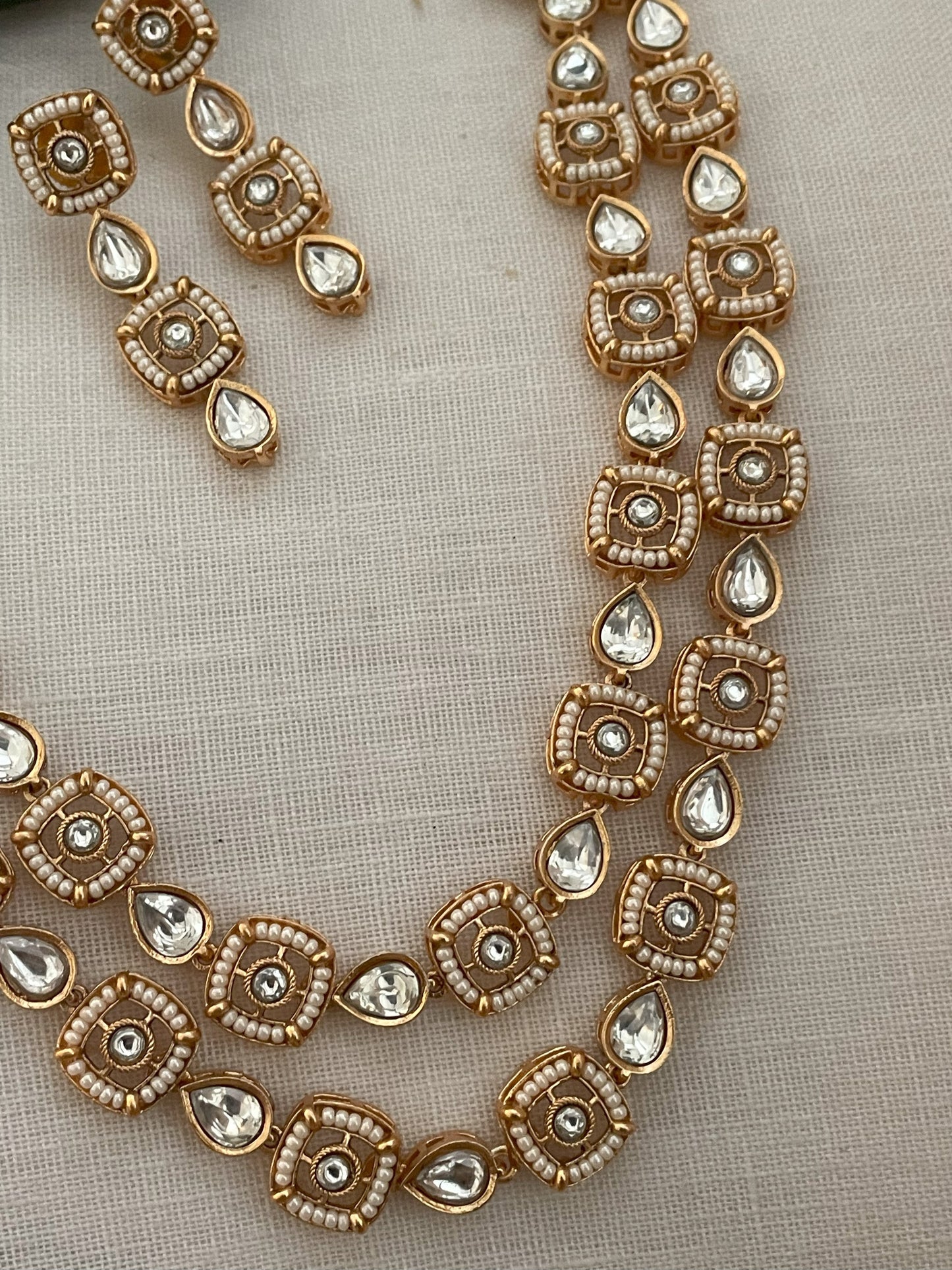 Supriya Polki Classic Double Line Necklace