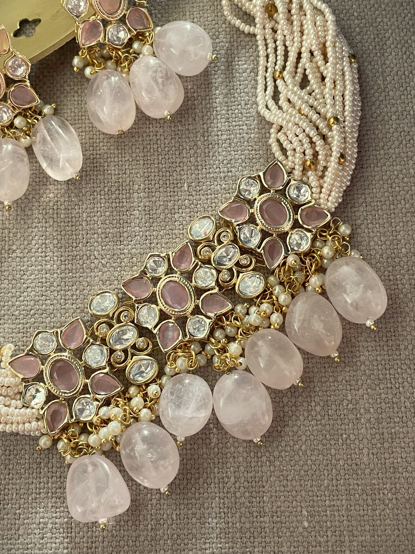 Kusha Polki Choker Necklace Set