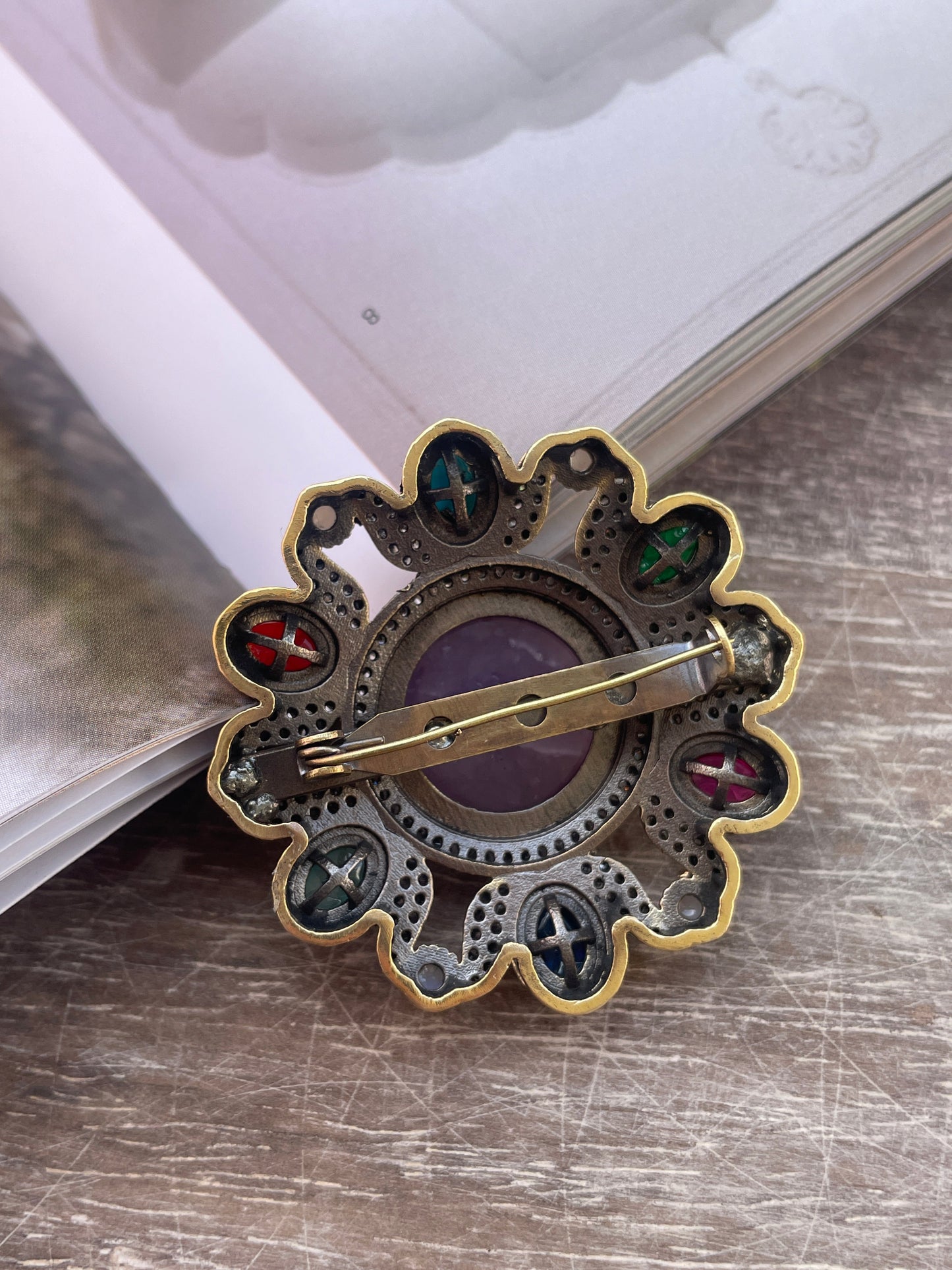 Aditya Navratna Royal Brooch