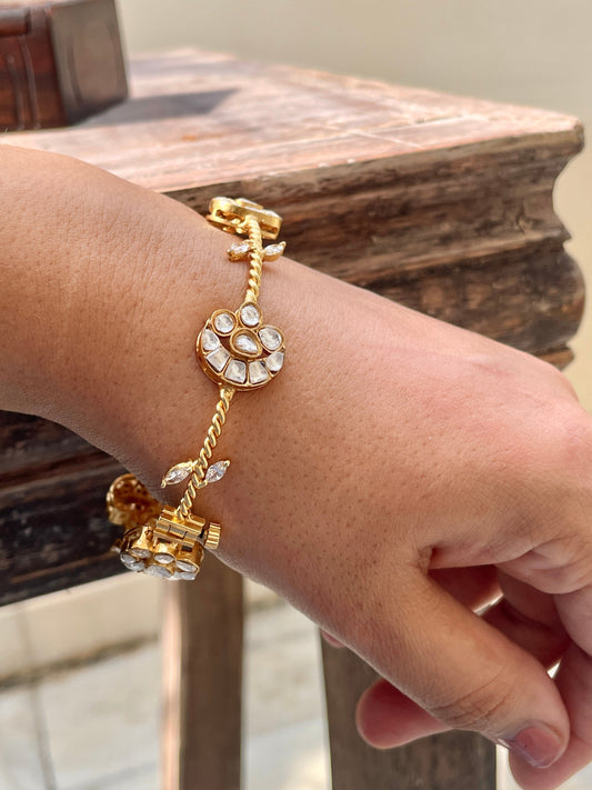 Orlina Polki Bracelet White