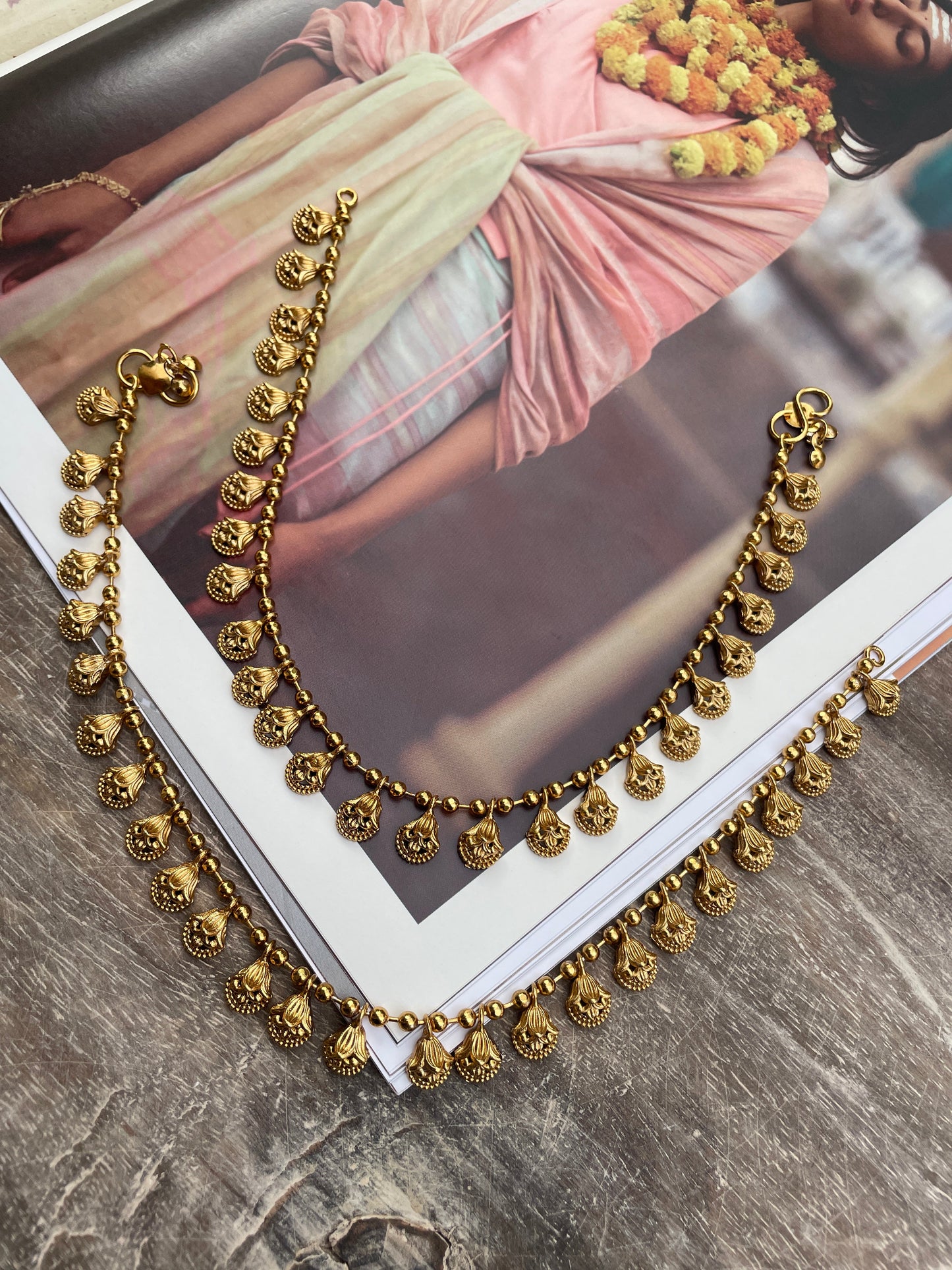 Manjari Antique Finish Payal