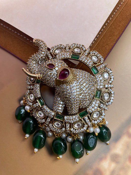 Vinayak Zircon Studded Brooch