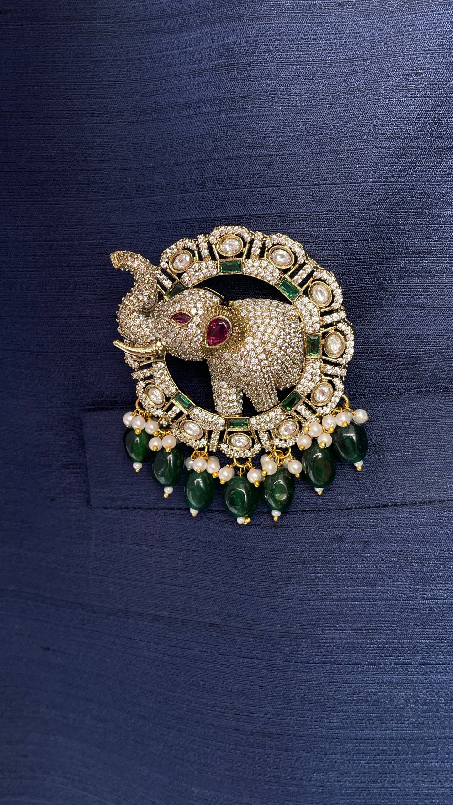 Vinayak Zircon Studded Brooch