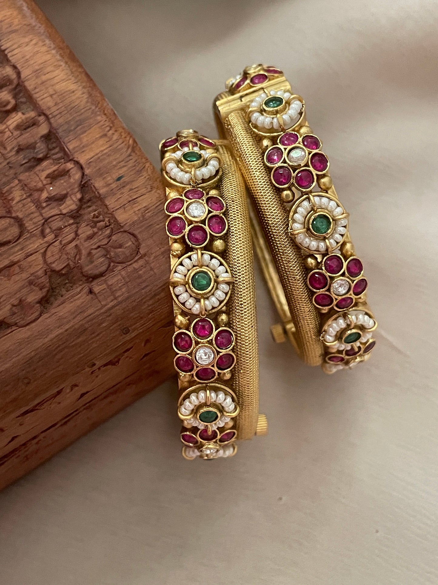 Barkha Antique Openable Bangle Set