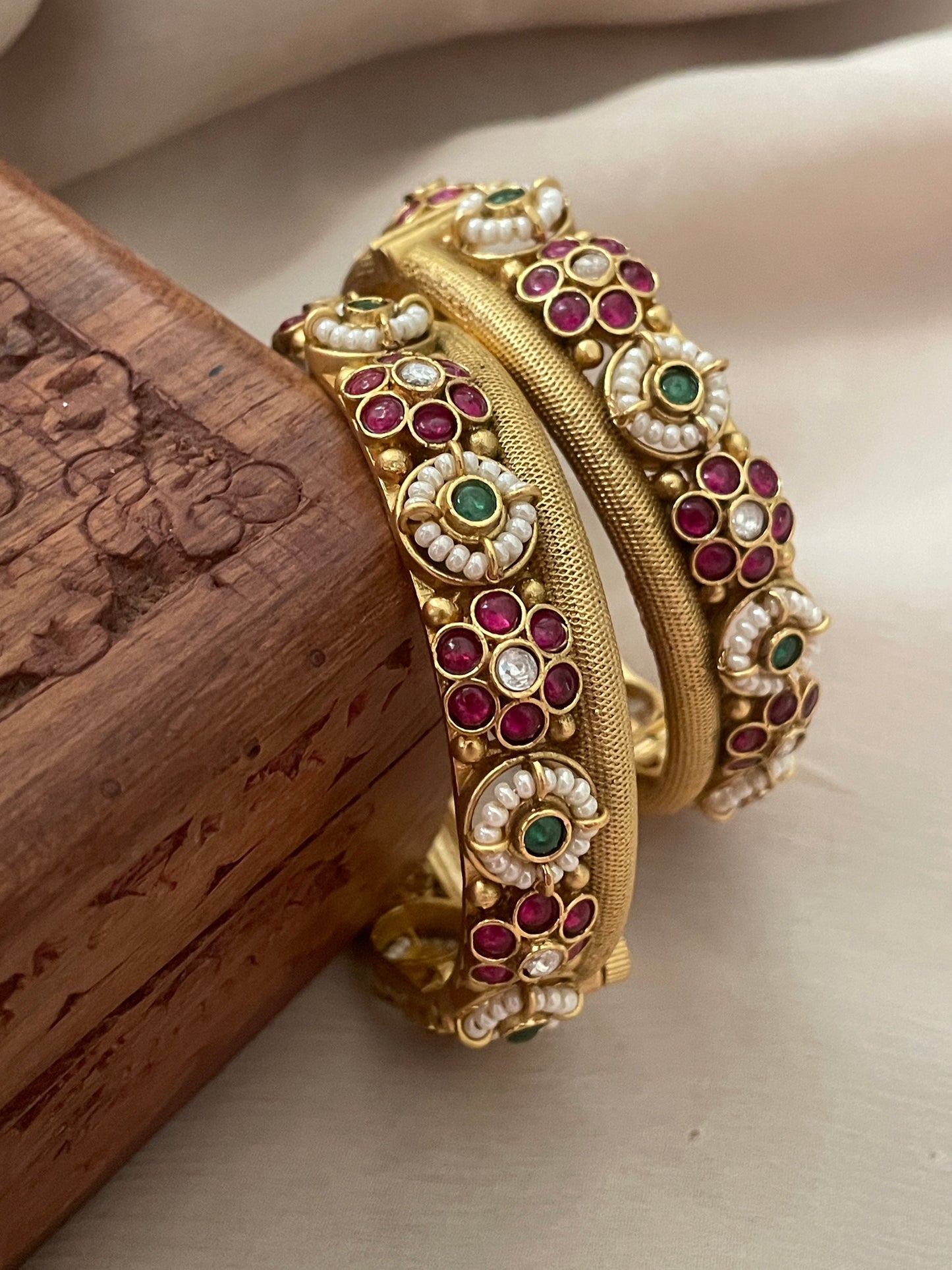 Barkha Antique Openable Bangle Set