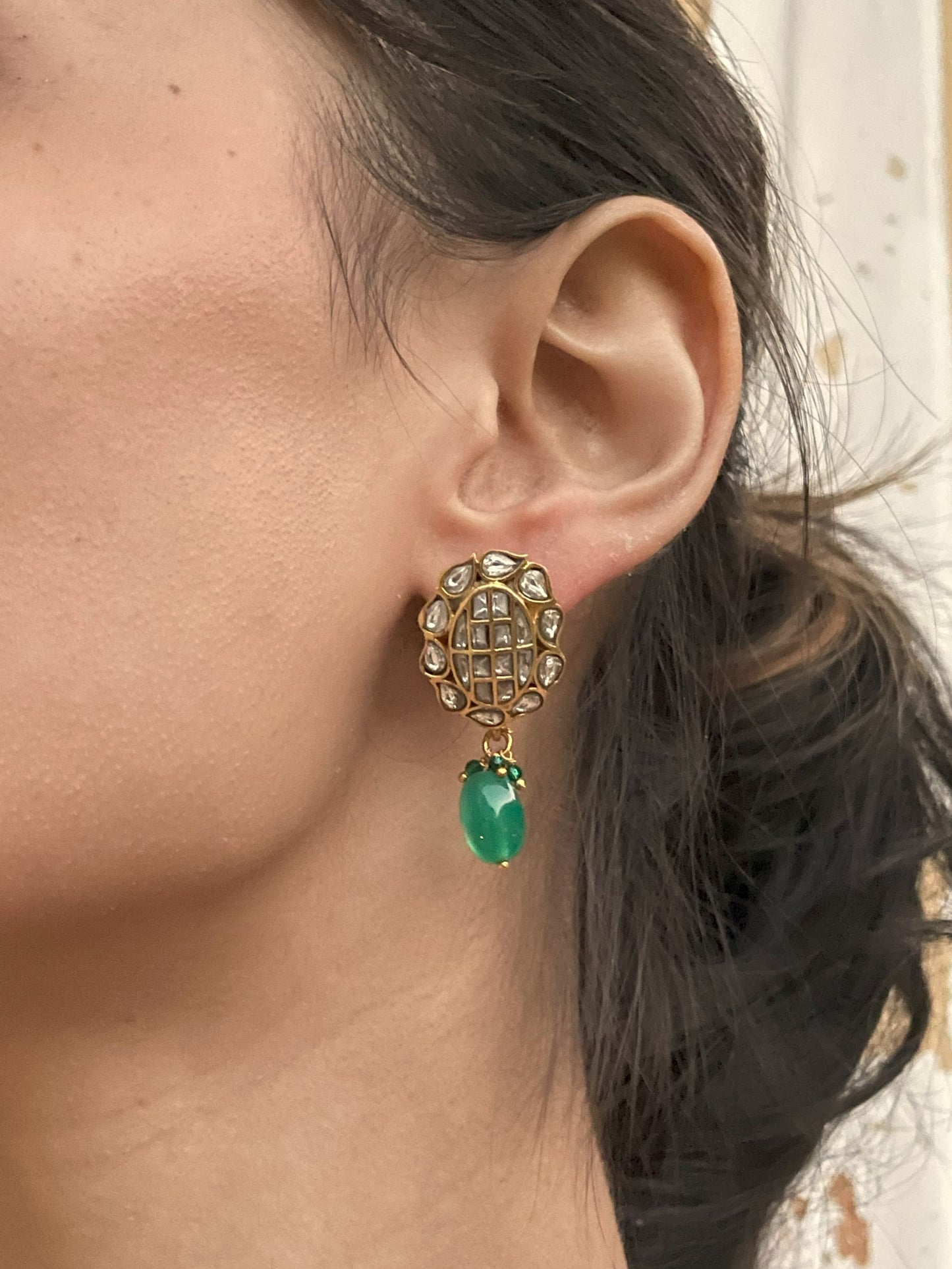 Maitri Polki Stud Earrings