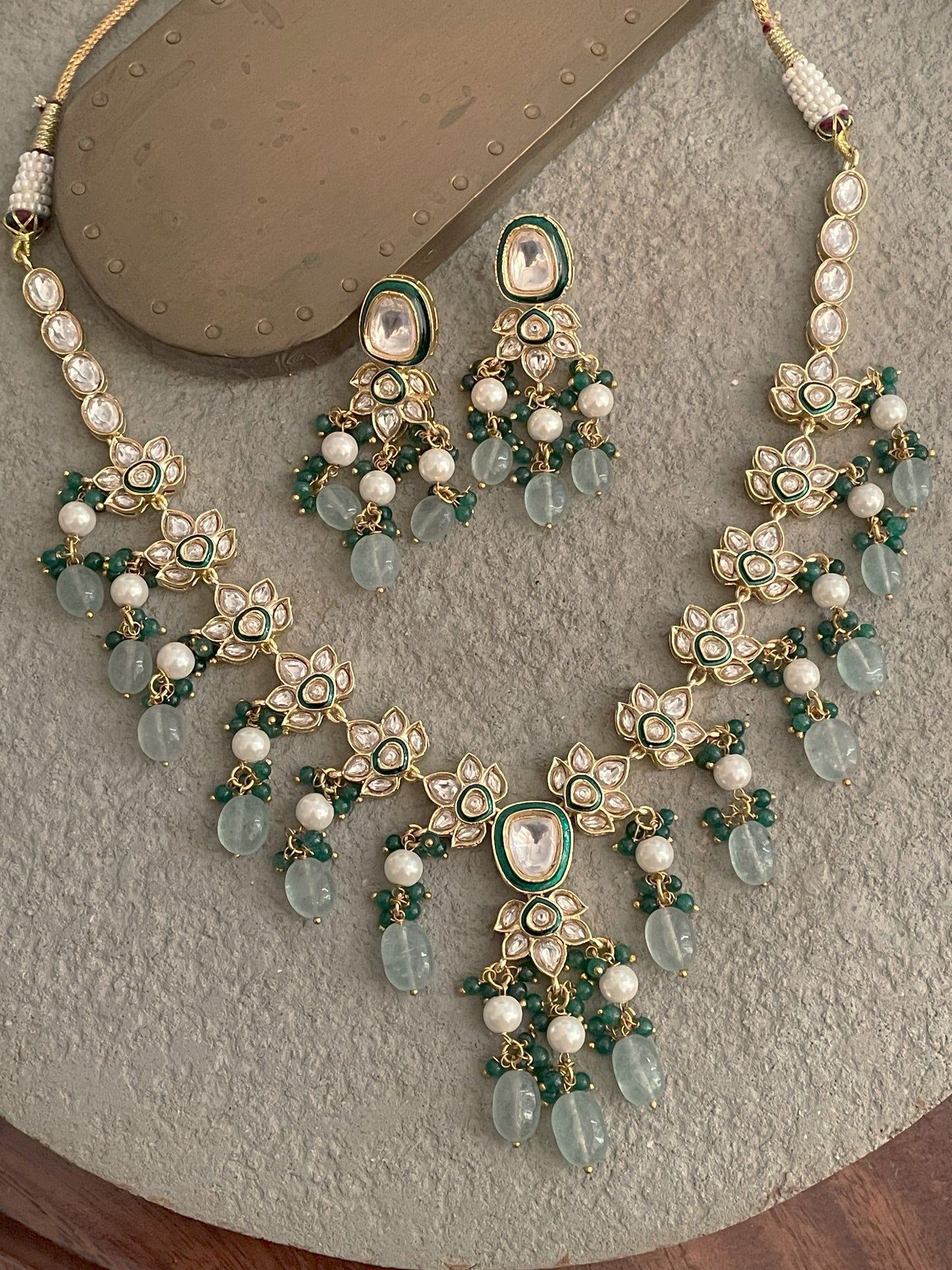 Anupam Emerald Necklace Set