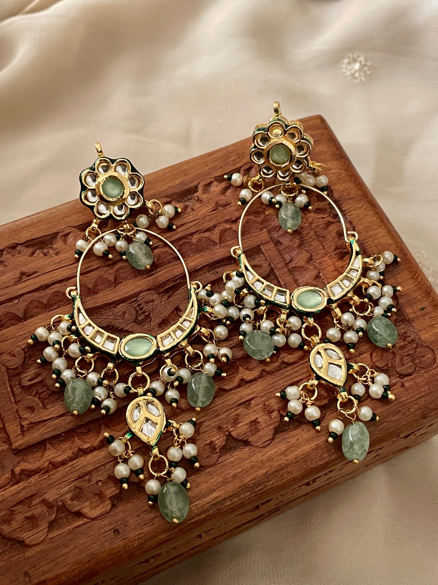 Karnika Kundan Chaandbaali Earrings