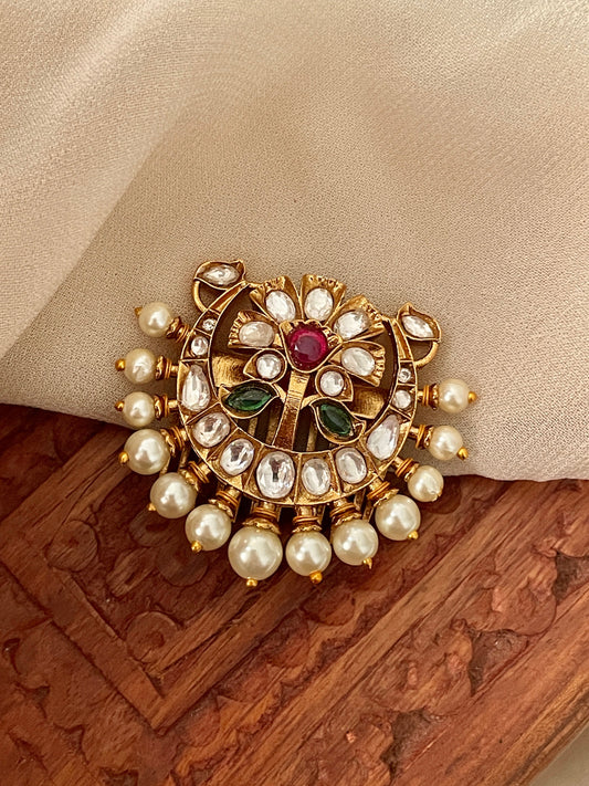 Kanchi Polki Hair Clip