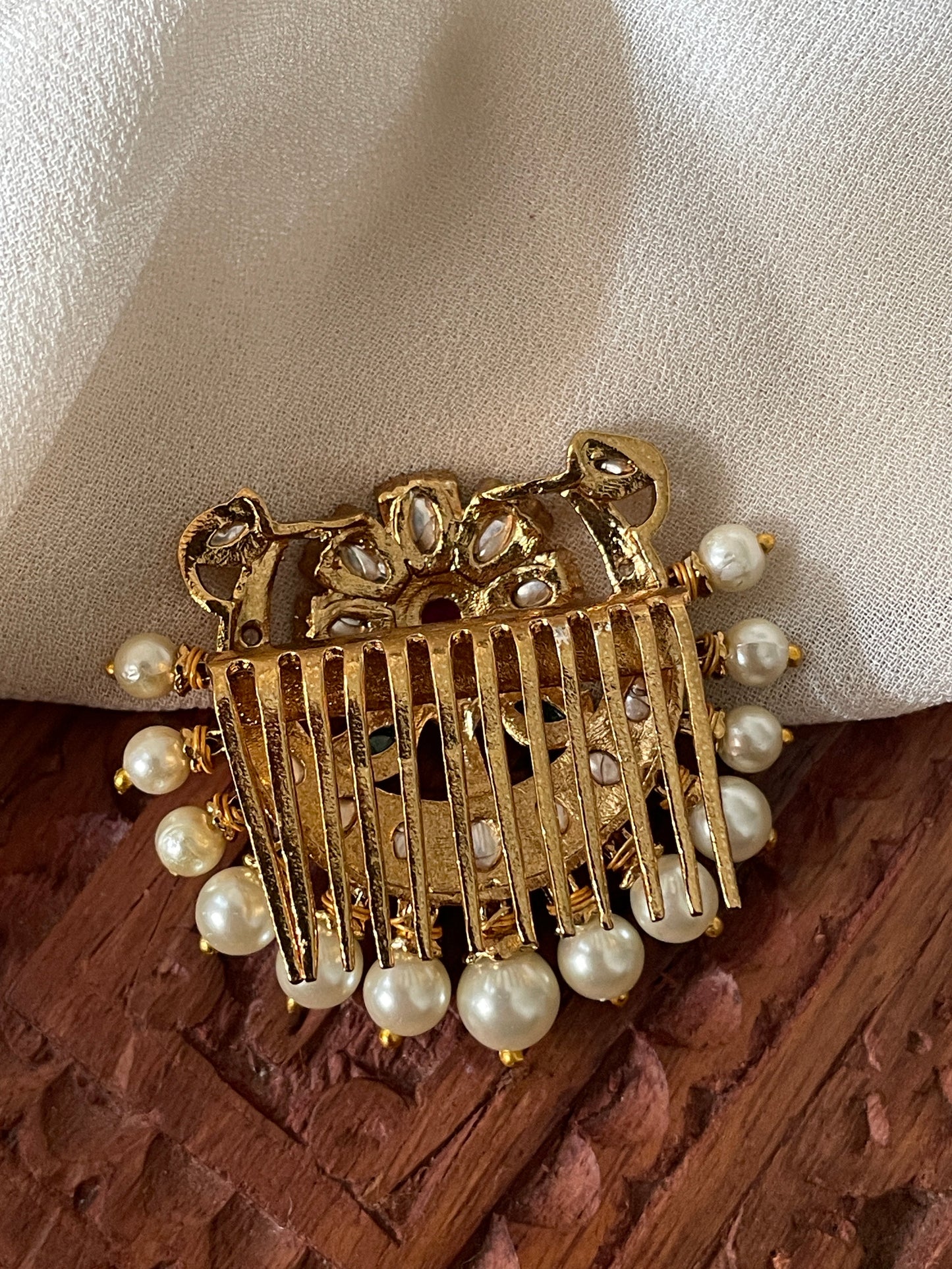 Kanchi Polki Hair Clip