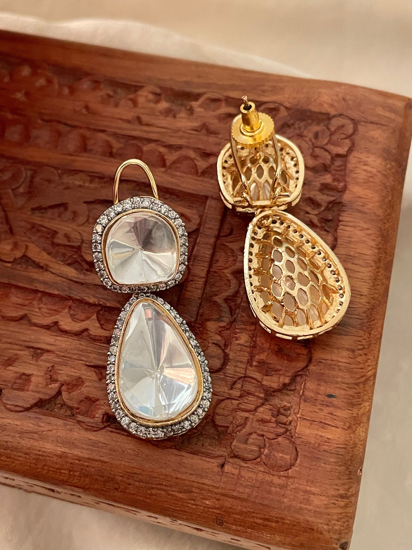 Saher Polki Studs
