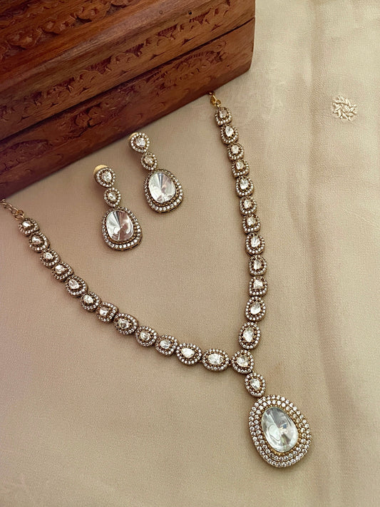 Rajmati Polki Necklace Set