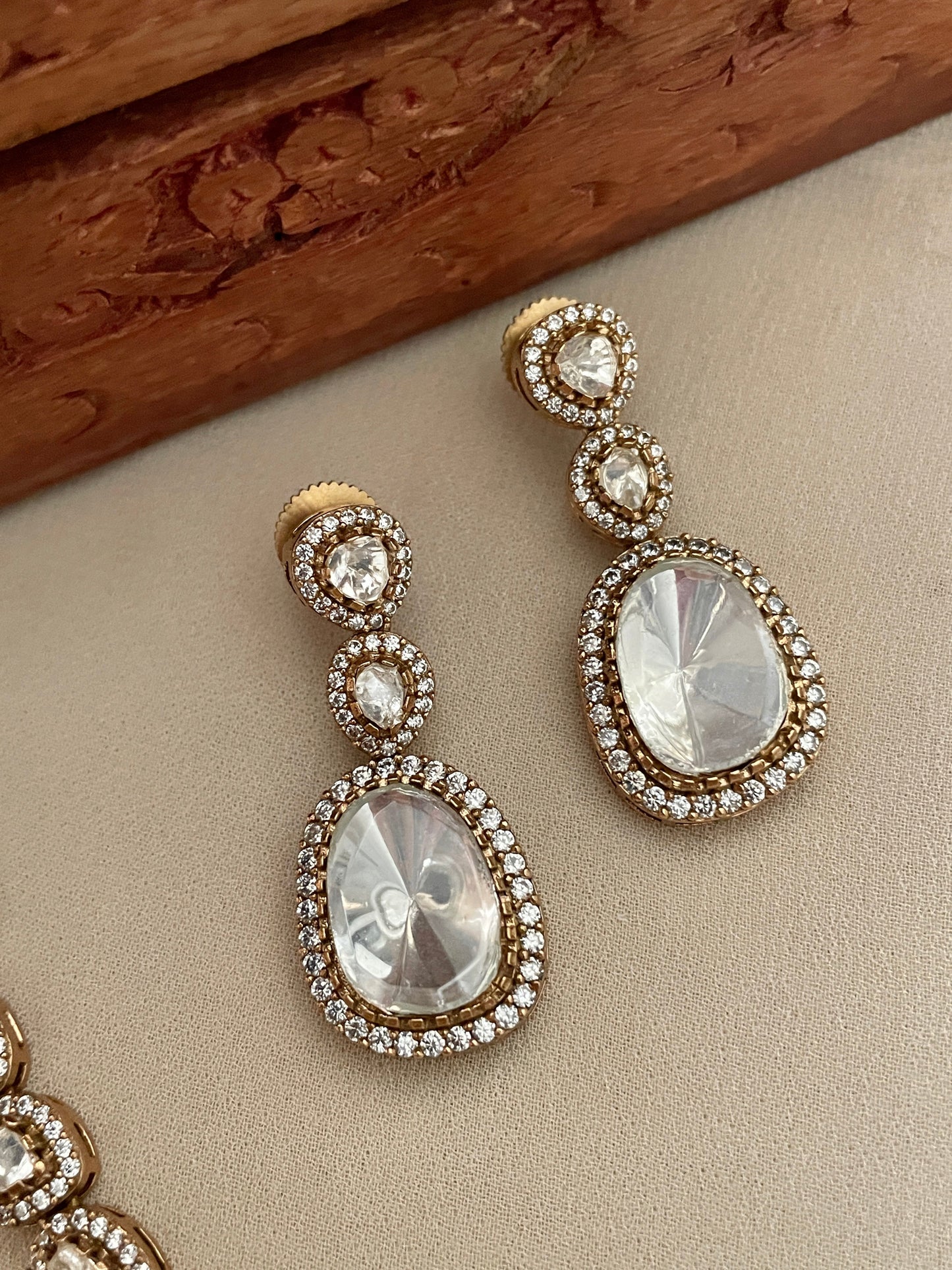 Rajmati Polki Necklace Set
