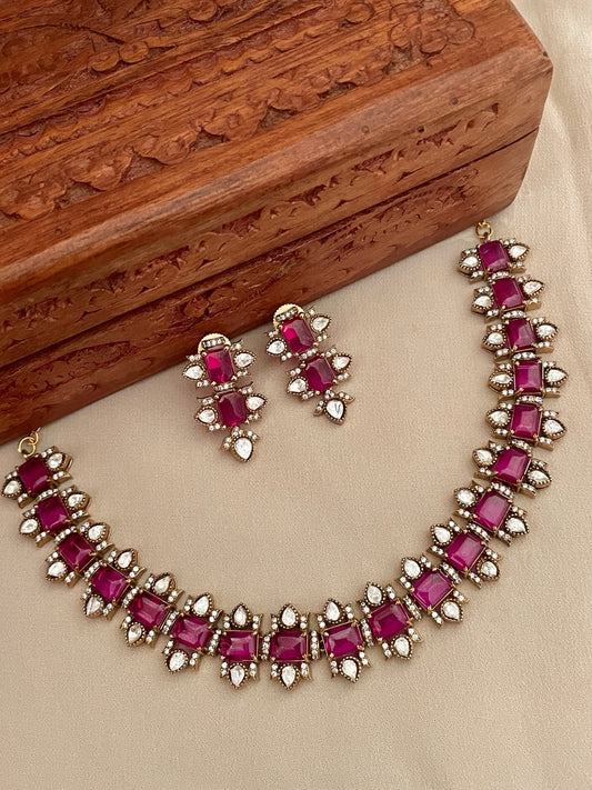 Mhalsa Polki Ruby Necklace