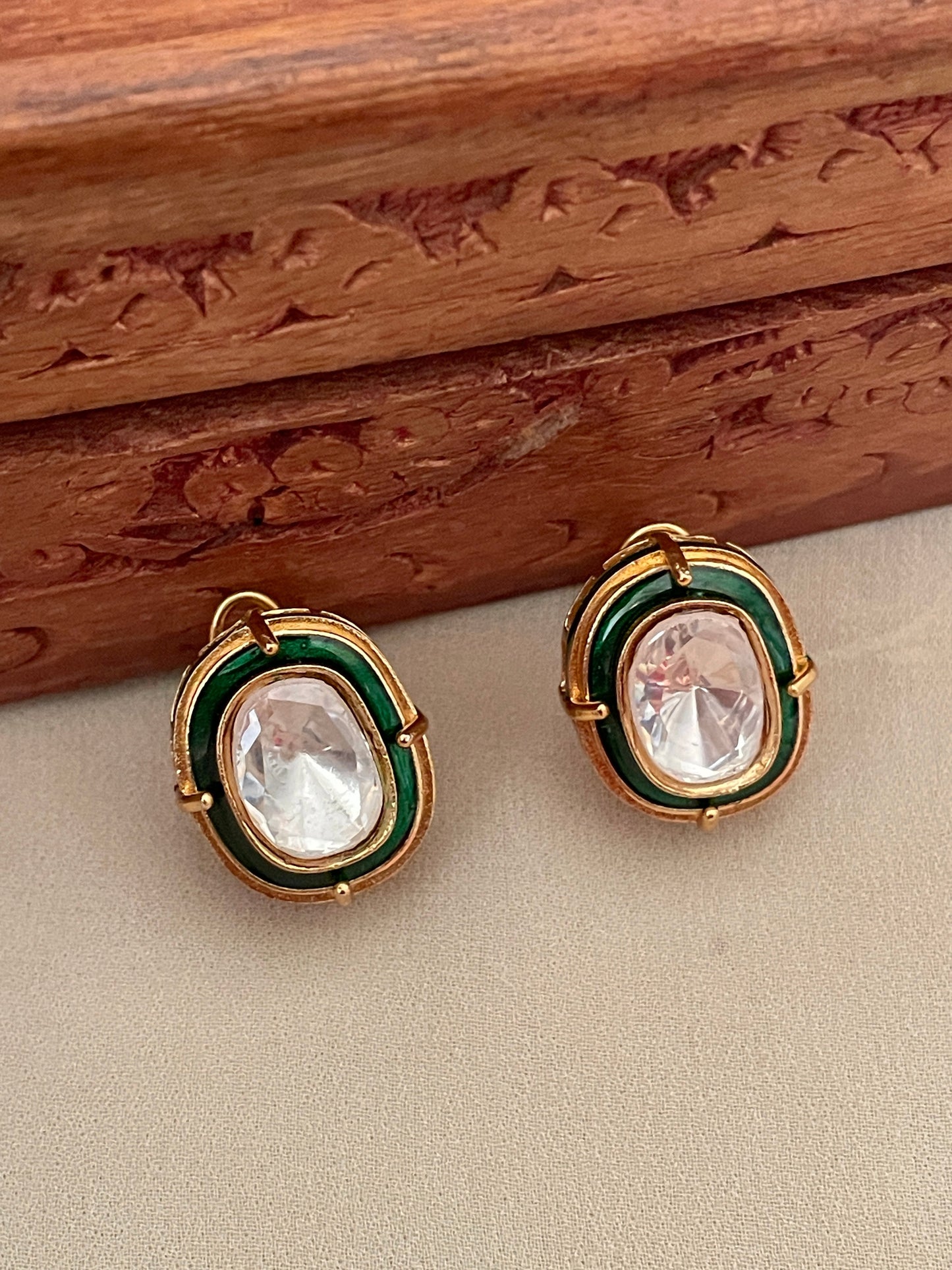 Chitralekha Enamel Polki Necklace Set