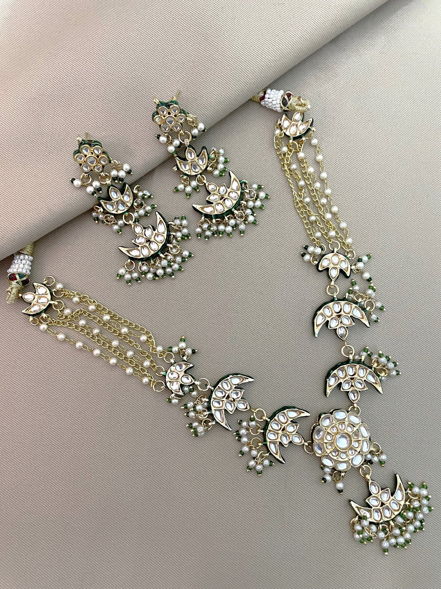 Maahi Kundan Gold Finish Necklace Set