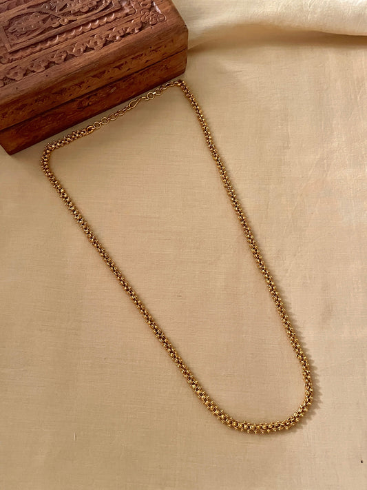 Kanak Sutra Chain Necklace ( Short )