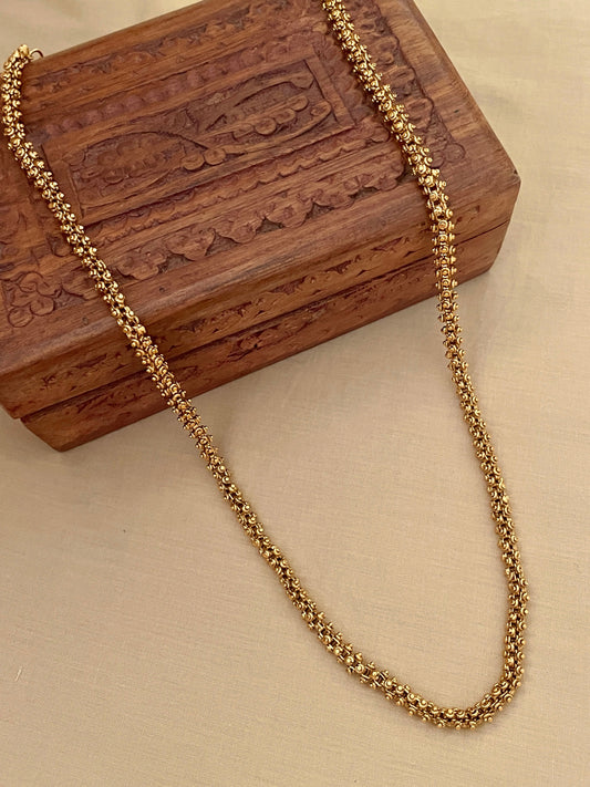 Kanak Sutra Chain Necklace ( Long )