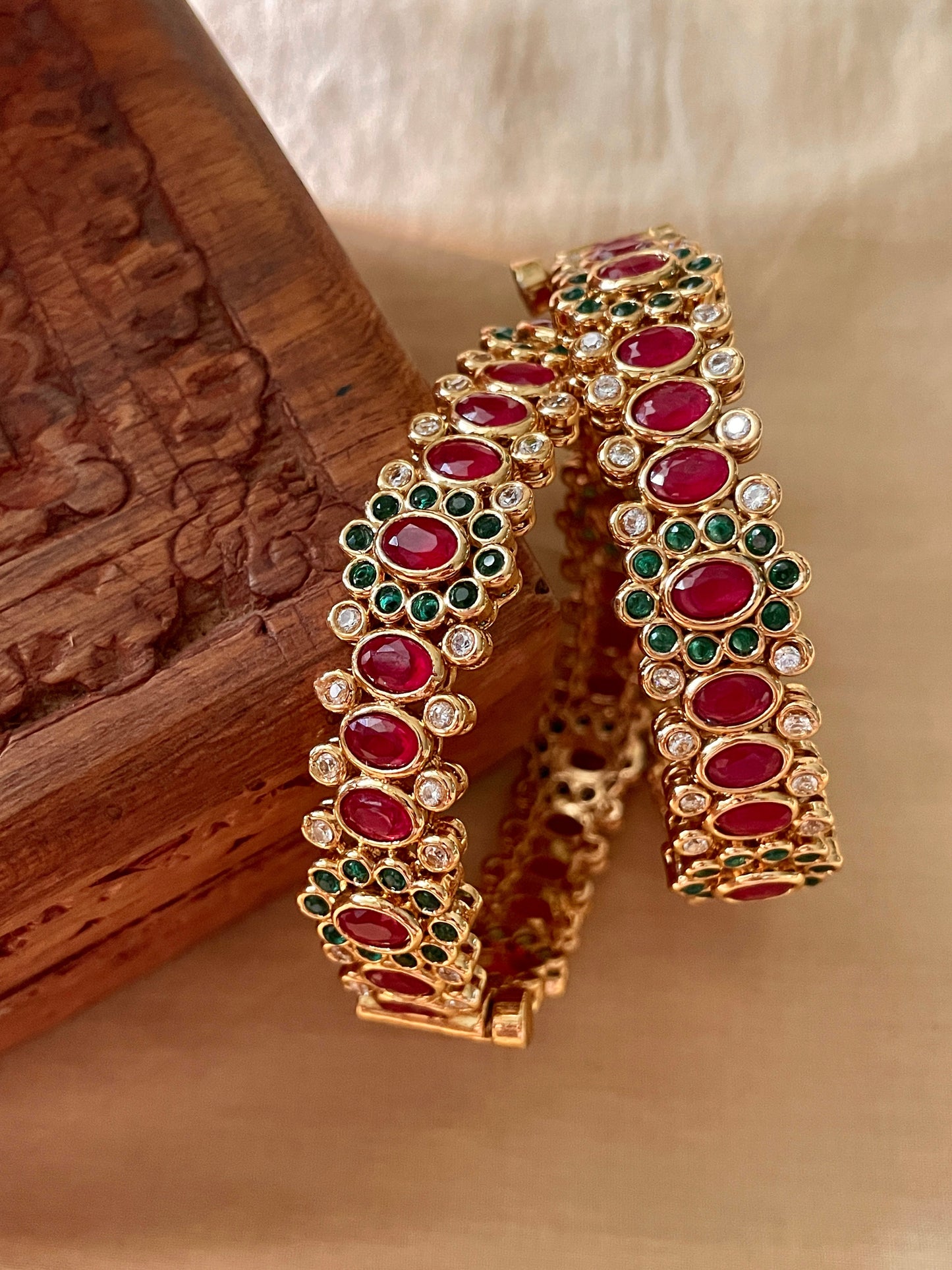 Zehra Studded Bangle Set