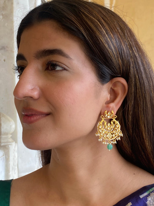 Rabhya Polki Chaandbaali Earrings