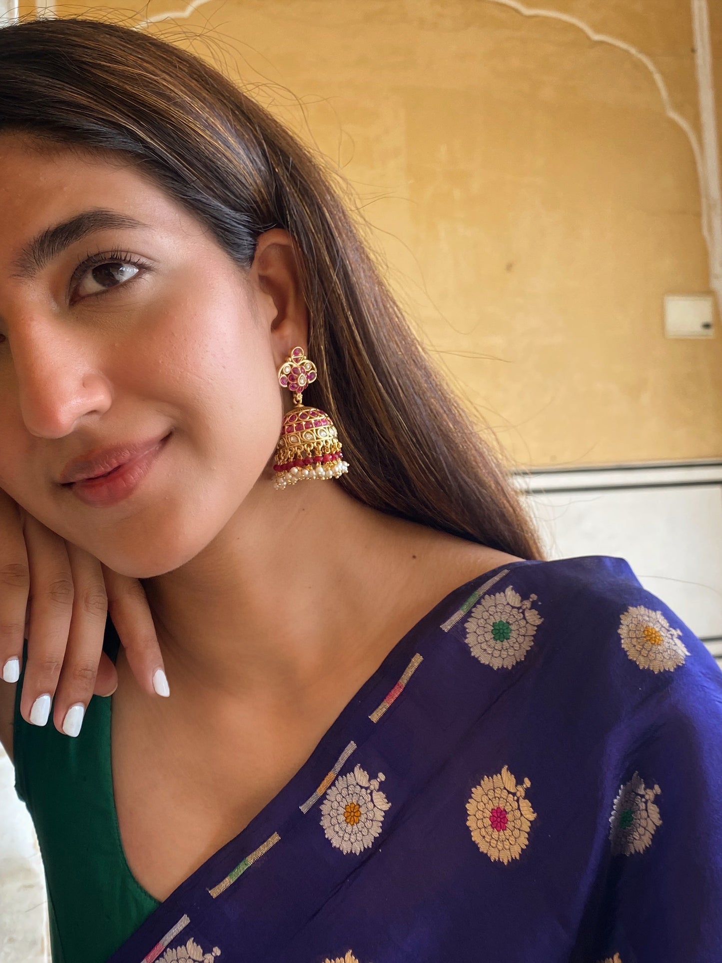 Reet Antique Jhumki Earrings