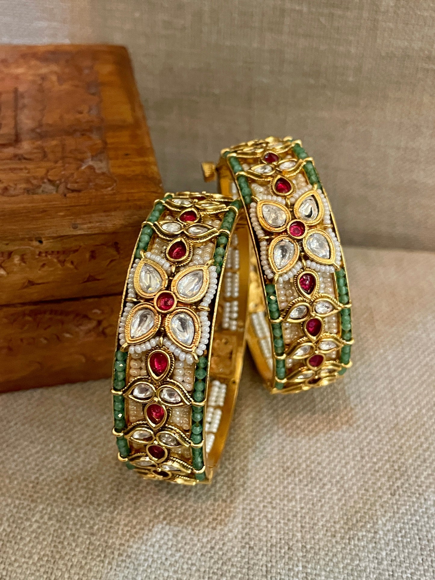 Shringaar Polki Bangle Set