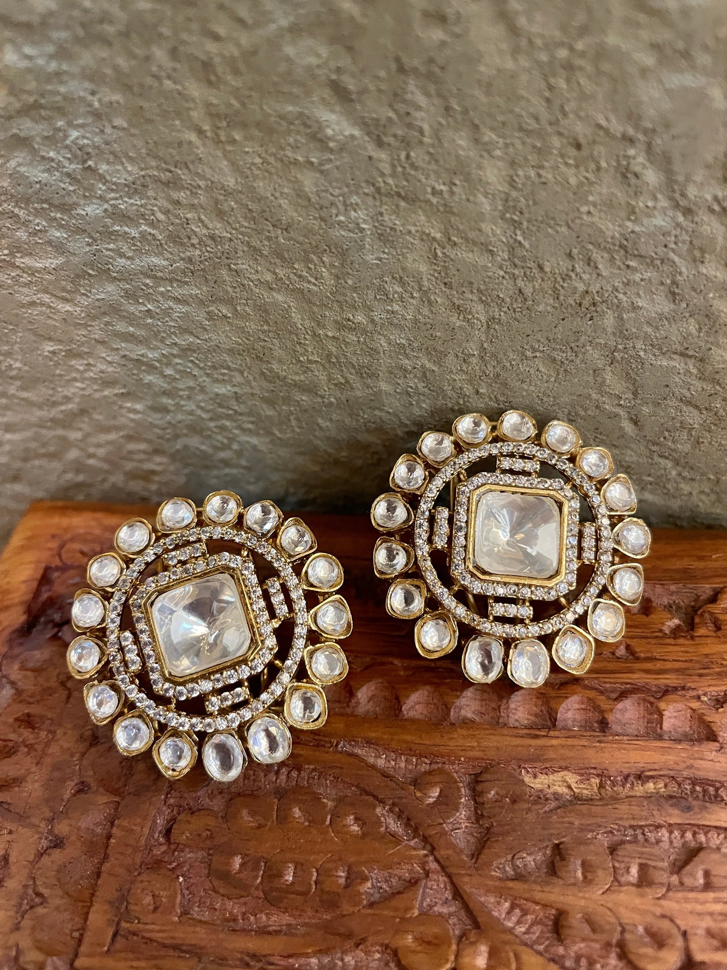 Kosha Polki Stud Earrings