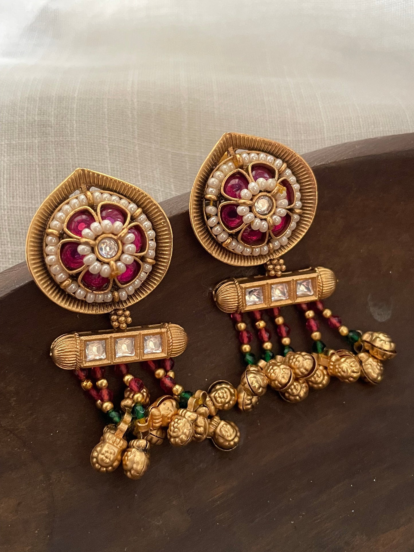 Rann Antique Ghungroo Necklace Set