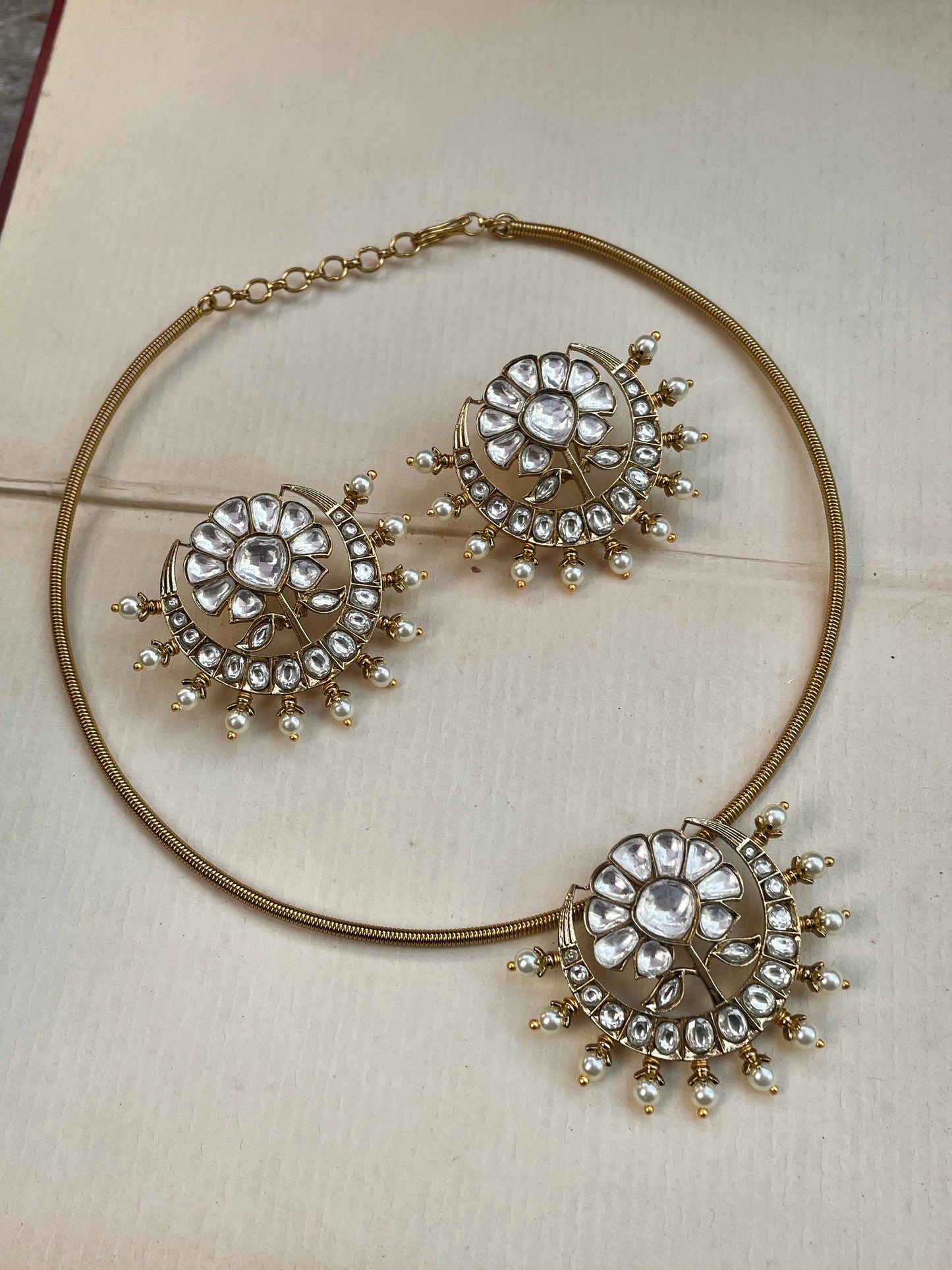 Padmakshi Polki Pearl Necklace