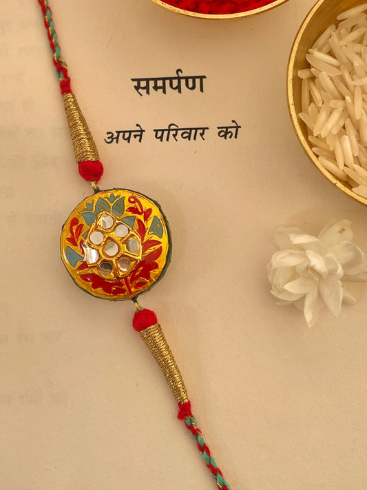 Pre Order - Raksha Enamelled Reversible Rakhi