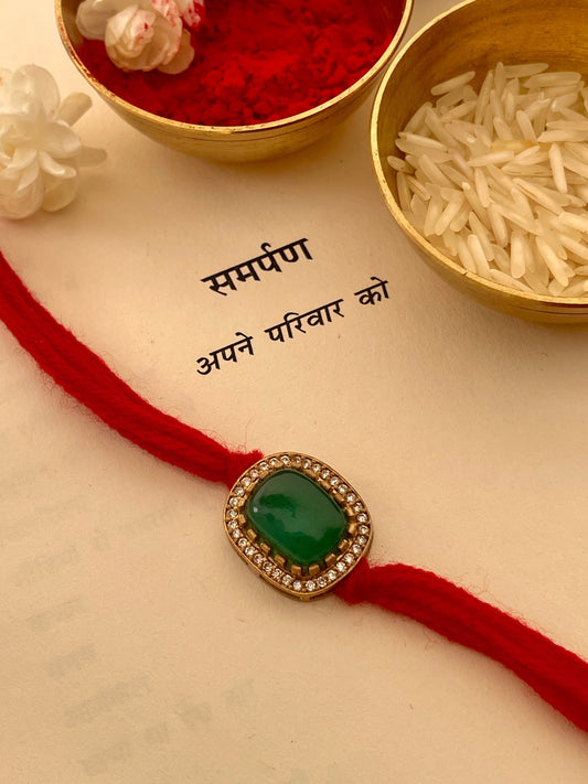 Pre Order - Bandhan Emerald Rakhi