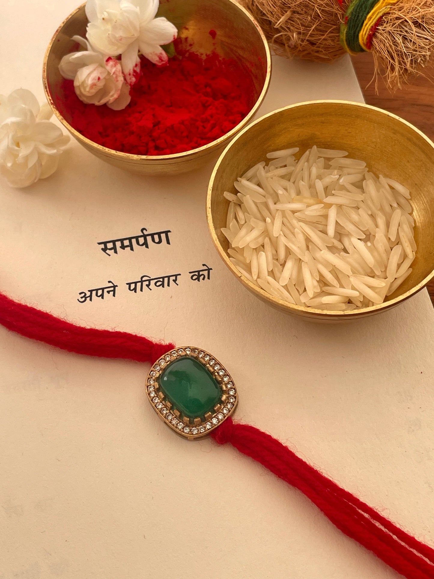 Pre Order - Bandhan Emerald Rakhi